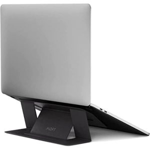 MOFT Laptop Stand for Desk, Stick-On Computer Stand with Dual-Angle, Ergonomic Laptop Riser Holder for Travel, Foldable & Portable MacBook Stand Fits