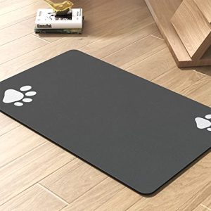Pet Feeding Mat-Absorbent Dog Mat for Food and Water Bowl-No Stains Quick Dry Dog Water Dispenser Mat-Dog Accessories Pet Supplies-Dog Water Bowl for