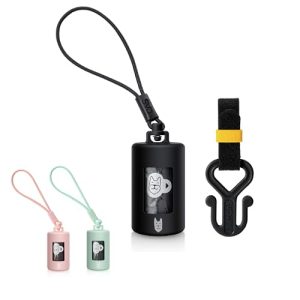 Retractable Dog Waste Bag Dispenser + Bag Holder Kit, Dog Poop Bag Dispenser, Retractable Waste Bag Dispenser, Lightweight Poop Bag Holder, Stretchy S