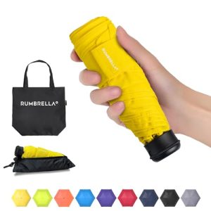 RUMBRELLA UV Travel Umbrella with Shopping Bag Mini Umbrella Fast Dry and Ultra Lightweight