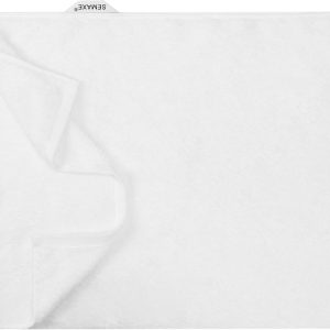 SEMAXE Hand Towel for Bathroom, 100% Combed Cotton Towel with Hanging Loop, Hotel Quality Absorbent Towel, Solid Colored Simple Style, 1 Pc White Hand