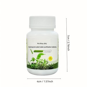 TEMU 1 Bottle Of About 100 Tablets. Hydroponic Plant Water Purification Tablets - Remove Odor, Sterilize And Disinfect, Suitable For Water