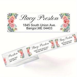 TEMU Custom Return Address Label Roll, Personalized Address Label Stickers, Colorful Address Roll Labels, Small Size Self-adhesive Labels,
