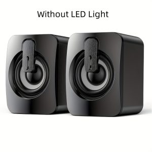 TEMU For Mini Computer Speakers Hifi Stereo Bass Cannon Usb Powered Desktop Speakers Computer Speakers Suitable For Home Theater, Office, Game