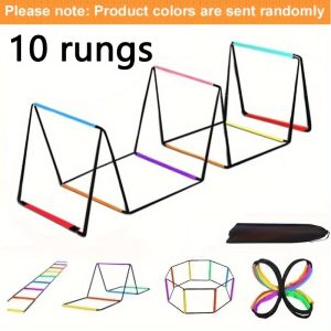 TEMU Multifunctional Colorful Agility Ladder, Agility Training Equipment, Soccer Speed Ladder, Soccer Footwork Ladder, Suitable Fitness Running And