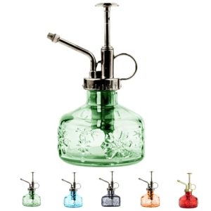 XXXFLOWER Glass Plant Mister Spray Bottle for Indoor Plant Spritzer Succulent Watering Bottle Green