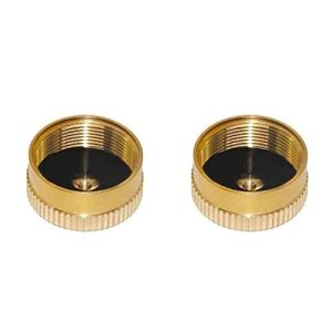 YOUHO Propane Tank Cap Solid Brass Refill 1lb for Outdoor Camping Stove Cooking, Propane Cap to Prevent Gas Leaking, Propane Bottle Cap with Brass Con