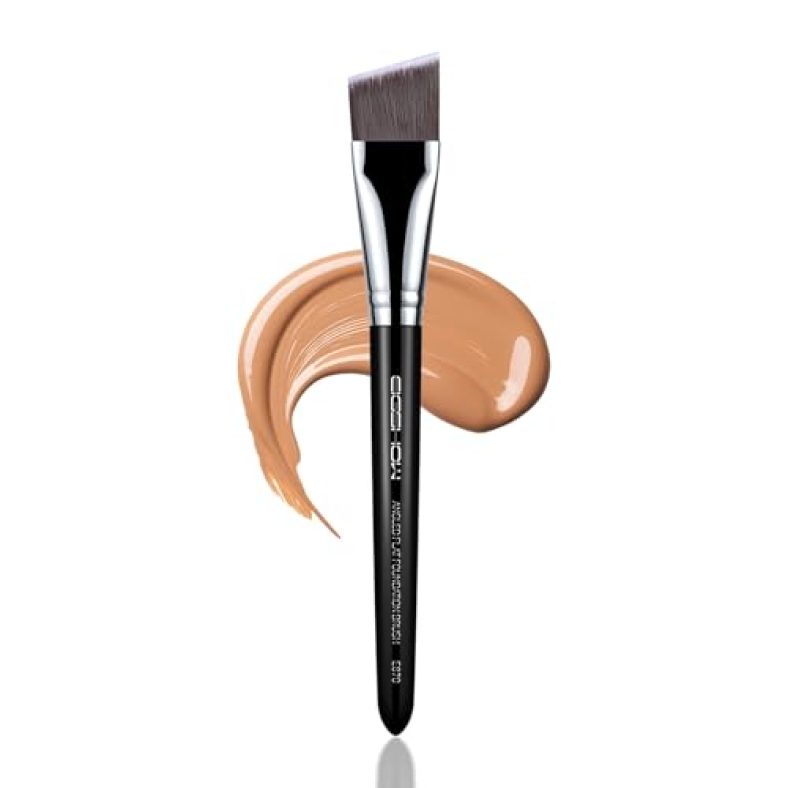 EIGSHOW Foundation Brush, Cosmetic Brushes Flat, Angled Makeup Brush, Soft Flexible Makeup Brush, Primer Makeup Brushes, Ideal for Creamy or Liquid Fo