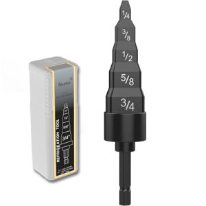 HVAC Repair Tool, Swage Tube Expander 5 in 1 Air Conditioner Copper Pipe Expander Swaging Drill Set Copper Tubing Tool with 1/4'', 3/8'',1/2'',5/8'',3