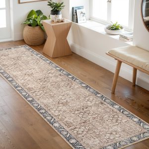 Lahome Vintage Area Rugs 8x10, Soft Washable Rugs 8x10 Rugs for Living Room, Soft Living Room Rugs 8x10 Stain Resistance Accent Rugs for Bedroom Dinin