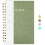 Lined Spiral Notebook College Ruled A5 Journal Book for Note Taking, 160 Pages Writing Journal for Office and Home School Supplies 5.75×8.125 inch (1A