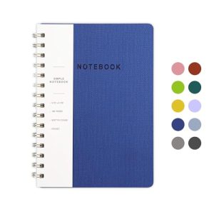 Lined Spiral Notebook College Ruled A5 Journal Book for Note Taking, 160 Pages Writing Journal for Office and Home School Supplies 5.75x8.125 inch - N