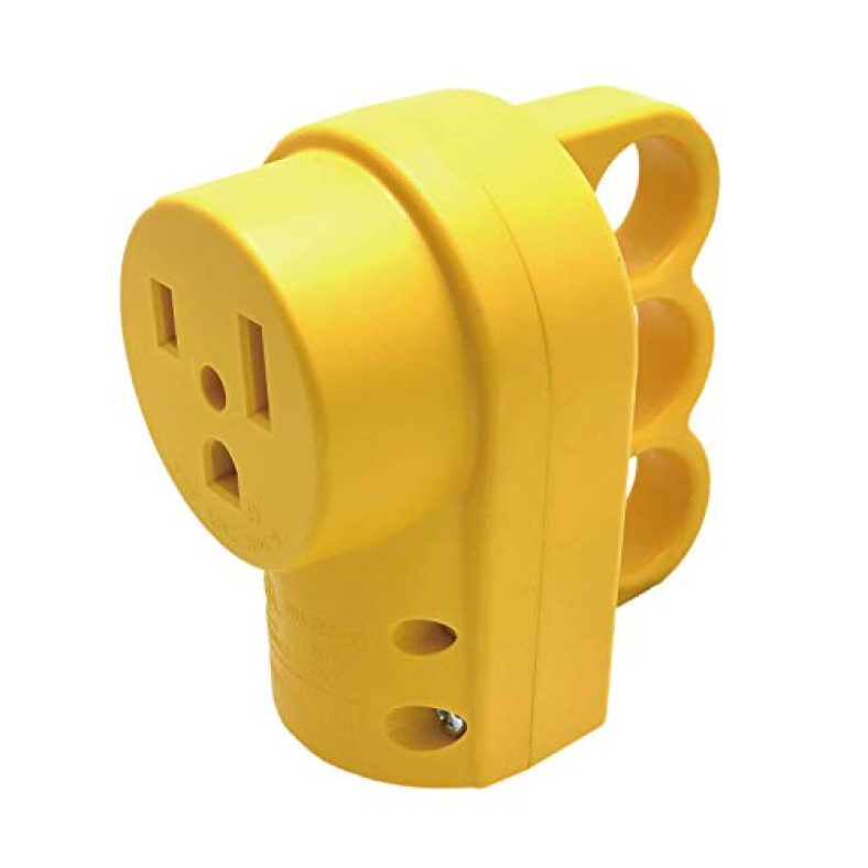 Sintron NEMA 6-50R Straight Blade Receptacle, DIY Rewirable, for Air Conditioners, Kitchen Equipment, and Arc Welder, 250 Volt 50 Amp 2 Pole 3 Wire, E