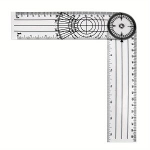 TEMU 1pc/2pcs Measuring Tool Goniometer Protractors 360 Degree Rotation Professional Angle Medical Spinal Ruler Multifunction Goniometer