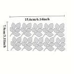 TEMU 1pc Elegant Metal Crafting Die – Plant Theme With Elegant Leaf Design, Compatible With Die-cutting Machines (e.g. Crafters, Scrapbookers) For
