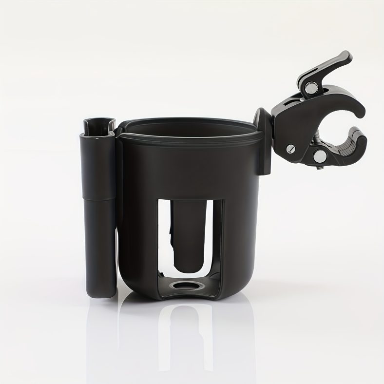 TEMU 1pc Stroller Cup Holder, Bottle Holder, Can Hold Mobile Phones, Bottles, Water Cups, Etc. Suitable For Strollers, Strollers, Bicycles, And