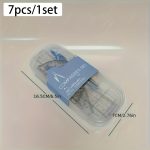 TEMU 7pcs Durable Metal Compass Set – Exam-grade Compasses With Colored Pencils, Ruler, Protractor, And Sharpener – Essential Drawing Tools For
