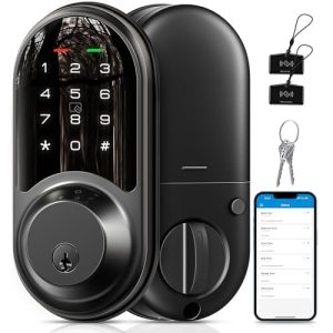 Veise Smart Lock, Keyless Entry Door Lock, Smart Locks for Front Door with App Control, Electronic Digital Lock with Touchscreen Keypad Set, Smart Dea