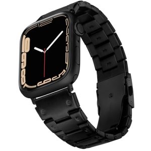 wipalor Stainless Steel Mens Metal Watch Bands Fit Apple Watch Bands 49mm 45mm 44mm 42mm for Mens Women, Fit Business iPhone iWatch Bands for Men Ultr