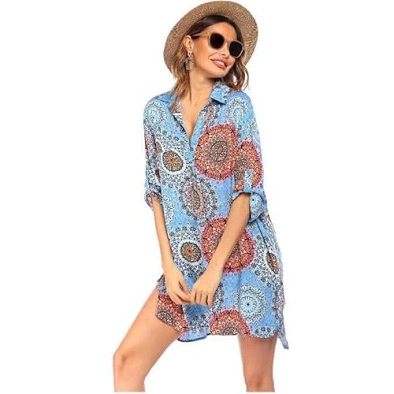 Women’s swimwear, beach cover-ups, bikini swimsuits, beach sun protection clothing
