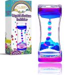YUE MOTION Liquid Motion Bubbler – Calming Toys for Kids and Adults – Liquid Hourglass – Handheld Oil Timer – Sensory Toys for Calming & Relaxing Sing