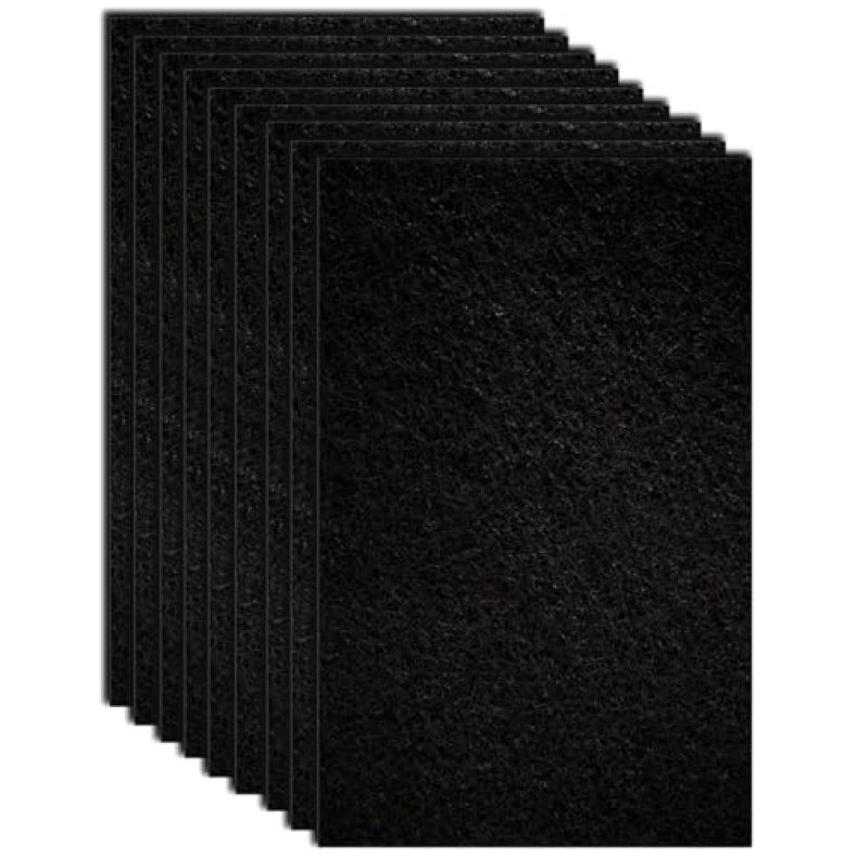 9-Pack 4.5″ x 6.5″ Carbon Filter Pads for Covered Cat Litter Boxes – Odor Control Replacement Liners for Enclosed Litter Systems VN Filters 4.5 x 6.