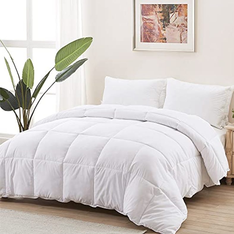 ACCURATEX Duvet Insert King Comforter – Fluffy Down Alternative Fill Hotel Collection Comforter for King Bed,Lightweight Soft All Season Duvet Insert