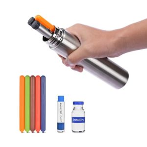 Diabetic Travel Case TSA Approved 1-3/1-6 Insulin Pen Travel Case 18Hours+/ 33Hours+ Medication Cooler for Travel FDA Registered with Ice Packs Medium