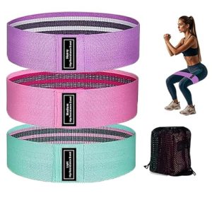 Fabric Resistance Bands for Working Out Stretch Bands for Booty Used for Fitness and Home Exercises Legs Exercise Bands Pilates Workout Bands for Wome