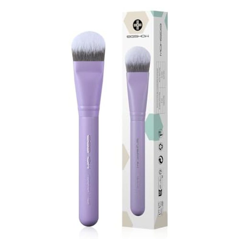 Foundation Brush, EIGSHOW Pro Slanted Foundation Brushes with Silver Ion Bristle – Kabuki Brush for Powder Liquid Cream Buffing Blending (F625P)