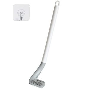 Golf Toilets Brushes, Toilet Cleaning Brush, Flexible Bendable Silicone Long Handled Toilet Brushes, 360°Deep Toilets Bowl Cleaning Brush,Quick Dryin