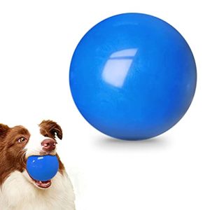 Indestructible dog balls, Solid Rubber Bouncy Balls for Dogs Aggressive Chewers,100% Safe & Non-Toxic, Floating Durable Dog Chew Ball for Medium&Large