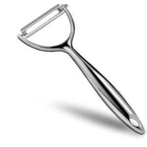 LIIGEMI Effortless Y Peeler with Sharp Stainless Steel Blades for Apples, Cucumbers - Ergonomic Handle for Easy Potato Eye removal, Perfect for Cookin