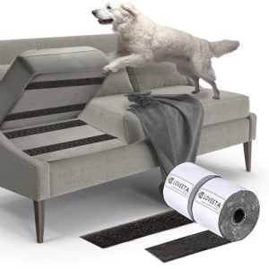 LOVEETA® 4.4'' × 16 Feet Power-Grip Couch Cushion Hook and Loop Tape, 2.0 PIB Heavy Duty Adhesive, Keep Couch Cushions from Sliding, Prevent Cushion