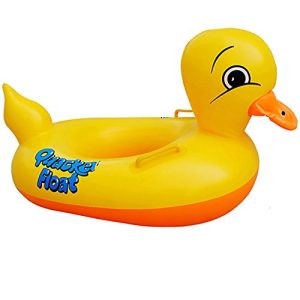 Sealive Inflatable Rubber Duck Pool Float for Kids, Swimming Pool Floats Boat Seats Beach Toy, Baby Shower Bath Seat Tub Water Fun Games Toys for Todd