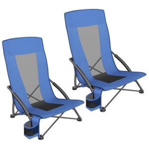 SONGMICS Portable Beach Chairs Set of 2 UGCB067Q02
