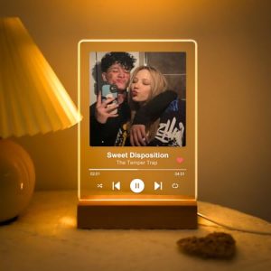 Spotify Plaques - Song Plaques with Pictures - Acrylic Spotify Music Plaques - Customised Personalised Birthday Gifts For Him Valentine's Day Gifts