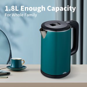 TEMU 1.8l Electric Kettle Fast Boiling Stainless Steel Water Kettle Electric Heater