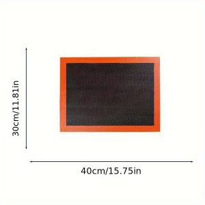 TEMU 1pc Silicone Baking Mat, Reusable Baking Mat, Barbecue Mat, Oven Liner Sheet, Cake Pan Mat, For Macaron, Cookie, Baking Tools, Kitchen