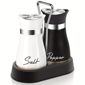 TEMU 2pcs 4oz Salt Pepper Shaker Set, With Lid Pepper Bottle, Restaurant Use Pepper Bottle, Reusable Pepper Bottle, Salt And Pepper Bottle Gift Set,