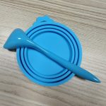 TEMU 2pcs Pet Food Jar Lids With Spoon, Silicone Pet Food Jar Lids For Food, 1 Jar Lid Fits Most Standard Size Food Cans