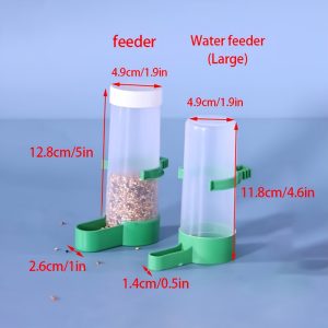 TEMU 2pcs/set Bird Feeders, Parrot-specific Automatic Feeders, Bird Cage Water Dispensers, Small And Medium-sized Bird Water Dispensers For Parrots