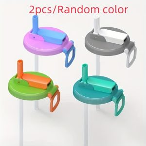 TEMU 2pcs Soda Can Lid With Straw Reusable For Soda, Beverage, Juice, Soda Can Lids