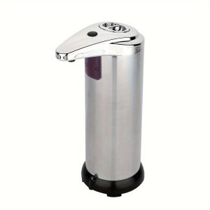 TEMU Automatic Sensor Soap Dispenser, Silvery, Touchless Soap Dispenser, Soap Dispenser Wall Mounted, Bathroom Hand Soap Dispenser, Touchless