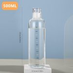 TEMU Glass Bottle Juice Bottle Drinking Water Goal Sport Drink Bottle 500ml