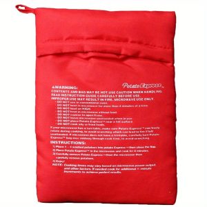 TEMU Large Microwave Potato Bag, Sweet Potato Corn Heating Tool Bag, Microwave Cooker Bag Eid Mubarak