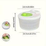TEMU Multifunctional Salad Whisk And Vegetable Washing Strainer – Manual Vegetable Fruit Drying Basket, Suitable For Lettuce, Bell Pepper And Lettuce