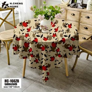 TEMU Tablecloth Round High Quality Table Cover Tablecloth Household Kitchen Tablecloth Pvc Tablecloth