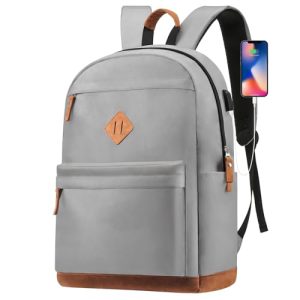 Carry-on Travel Backpack for Men and Women, Large Laptop Backpack with USB Charging Port for Work, Classic College Backpacks, Anti-theft Business Back