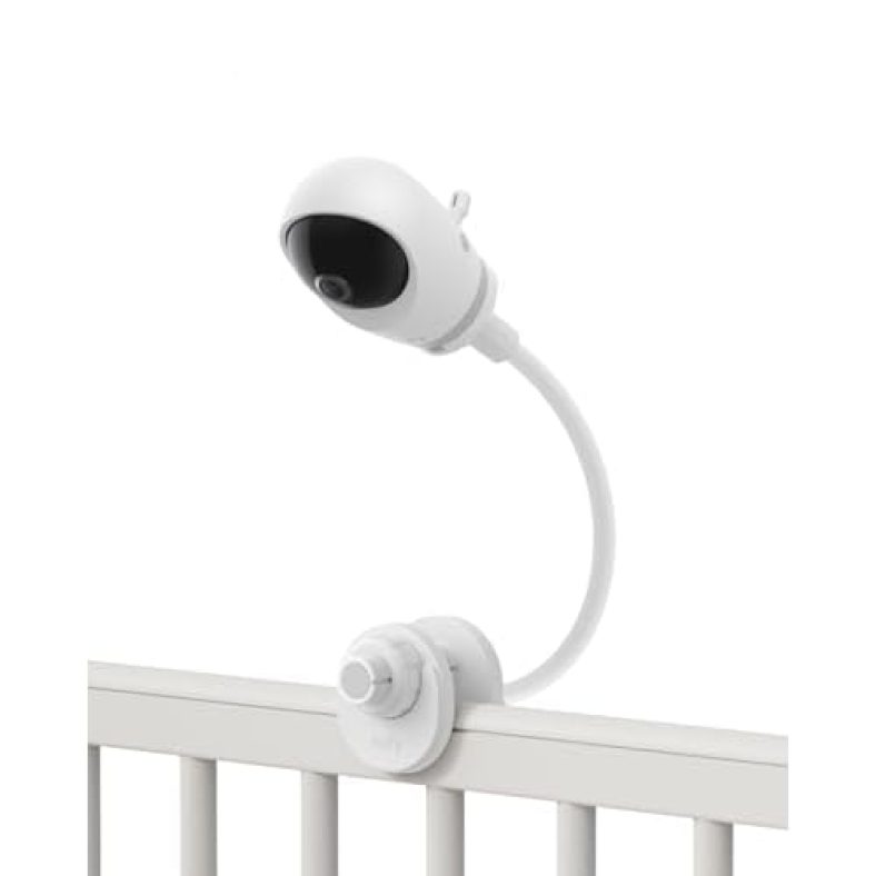 eufy Security Baby Monitor Crib Mount, Compatible with eufy Baby Monitor E20/E21, 16 Inch Flexible Arm Bracket, Attach to Baby Crib, No Tools Needed,